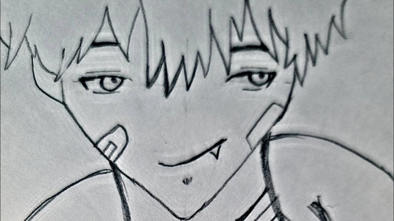 How to Draw Anime Characters Easily (Full Tutorial)✨️ #art #sketch #anime #drawing #easy ❤️✨️