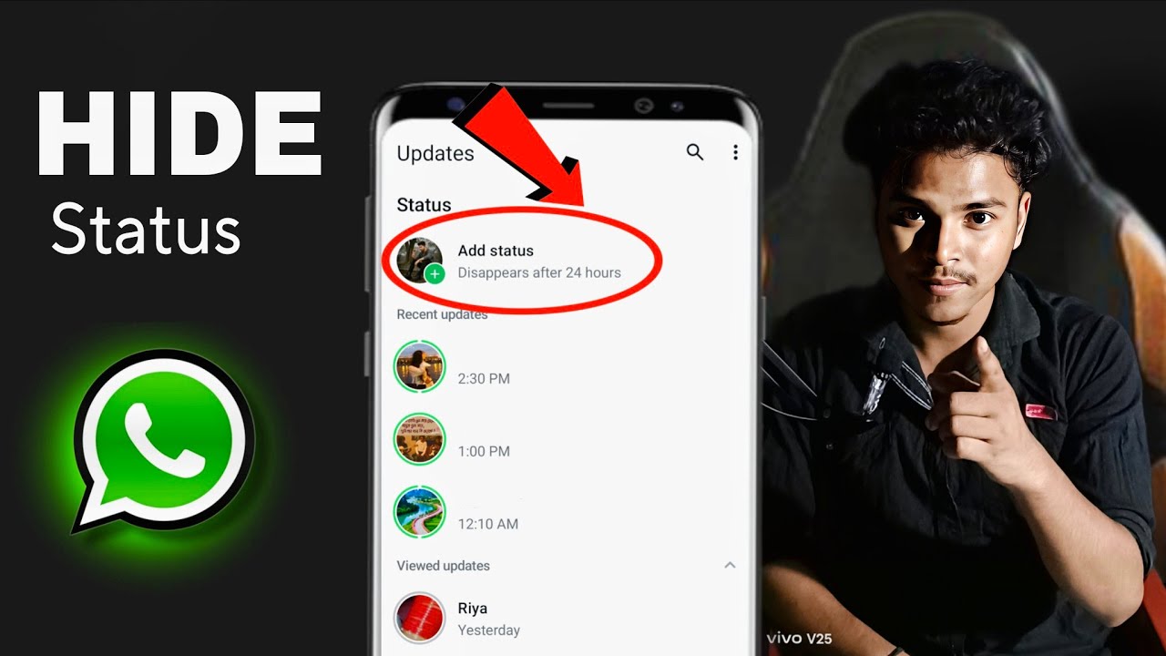 WhatsApp status hide kaise kare | how to hide WhatsApp status 2025 