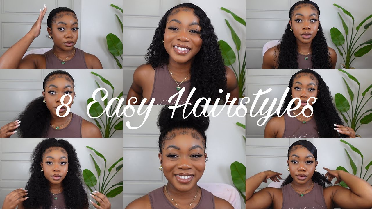 8 EASY BACK to SCHOOL /WORK FRIENDLY CURLY WIG HAIRSTYLES FT KLAIYI HAIR