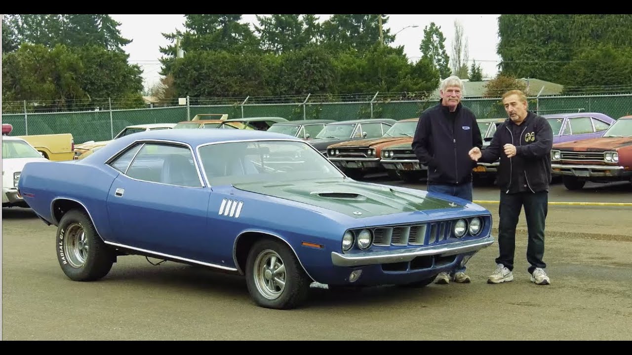 REAL GARAGE FIND 7,000 MILE 'CUDA 440-6.