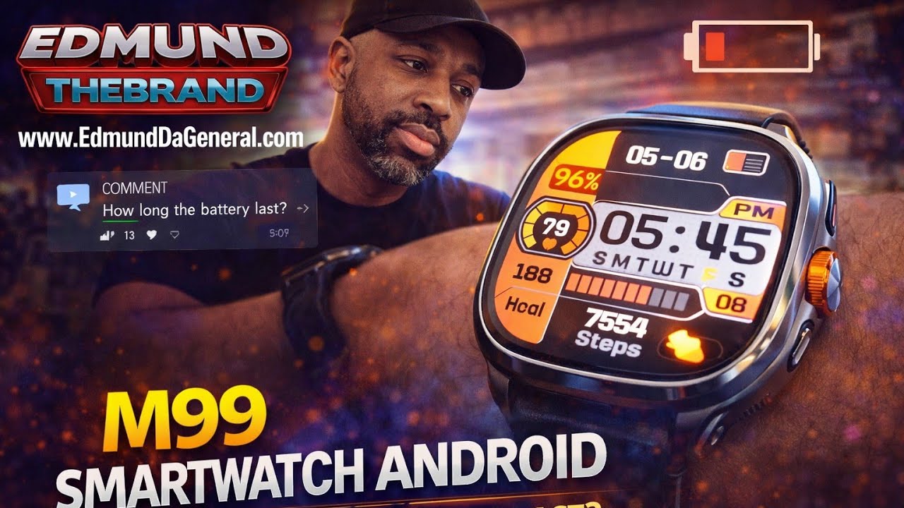 M99 Smartwatch Android | How Long Does The Battery Last? | Kyrie 7 Custom Made Shoes @ryanblumenow  