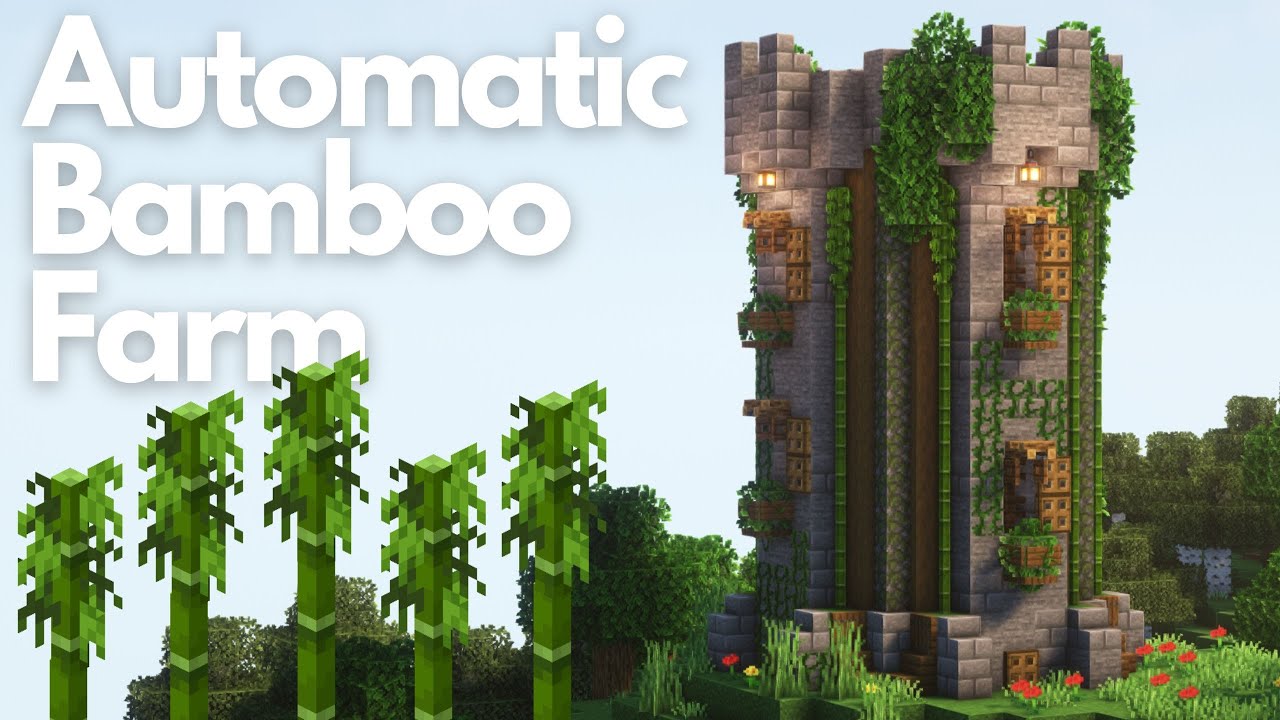 AUTOMATIC BAMBOO FARM | Minecraft Tutorial | Java & Bedrock [1.21+]