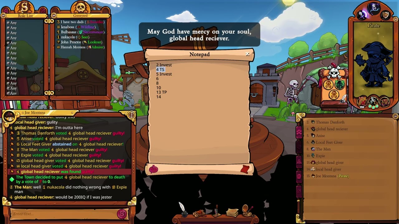 Town of Salem 2 - Feb 6th - Pirate