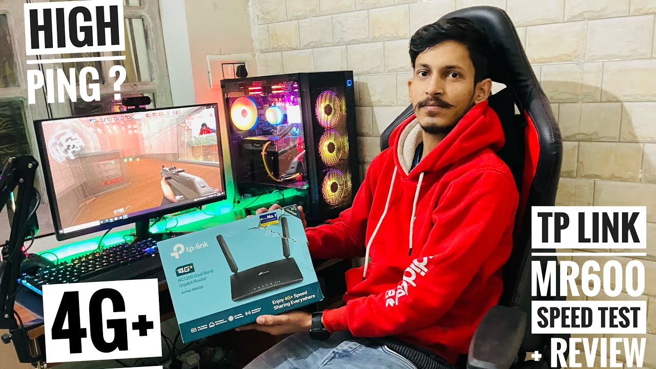 TP LINK MR 600 SPEEDTEST + REVIEW || MR 600 Online Games Test || BEST 4G+ Router for Villages