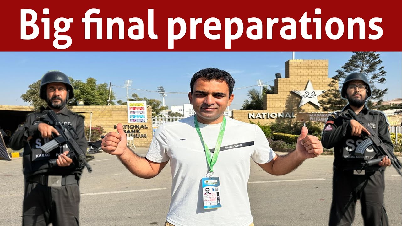 Scene at National stadium Karachi | Pak vs NZ final |