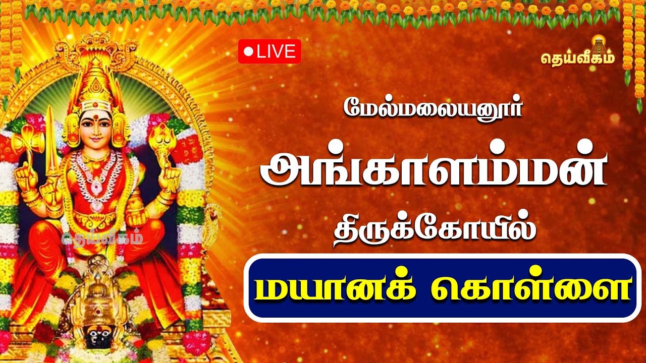 🔴LIVE: மேல்மலையனூர் அங்காளம்மன் திருக்கோயில் மயானக் கொள்ளை மாசி பெருவிழா 2026