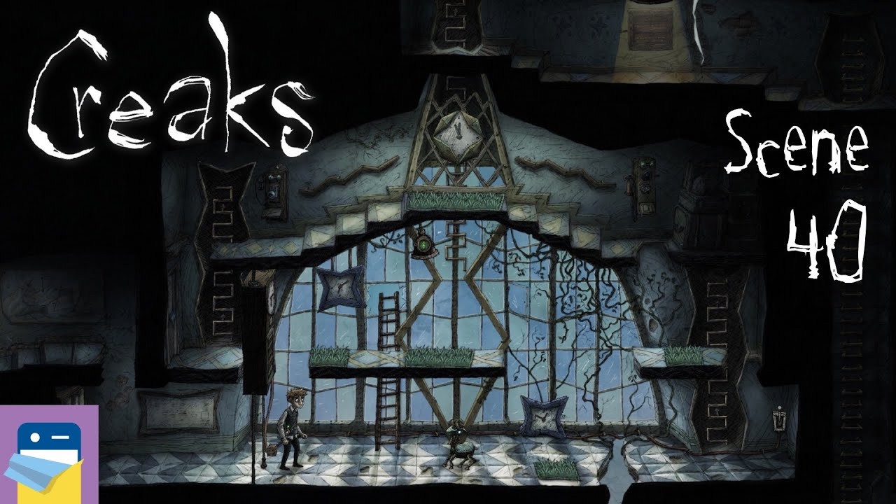 Creaks: Scene 40 Walkthrough + Secret Room + Interactive Painting & iOS Gameplay (by Amanita Design)