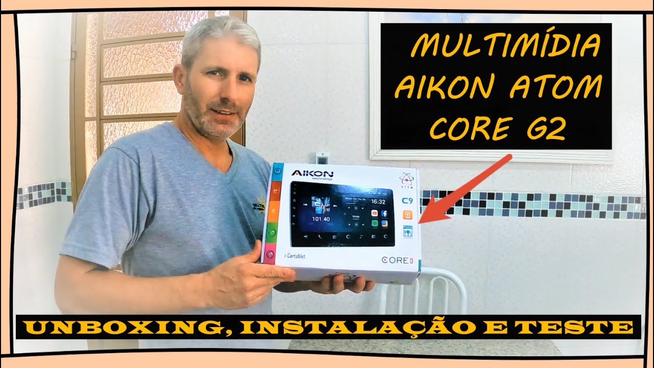 MULTIMÍDIA AIKON ATOM CORE G2 NA FIAT SCUDO
