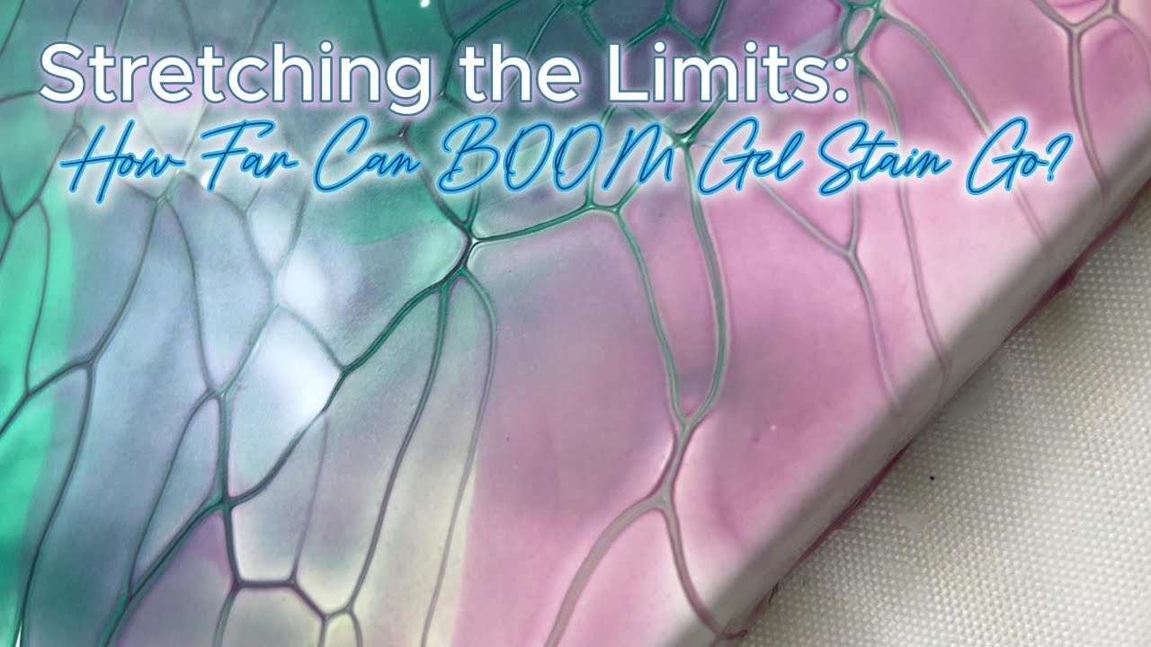 Stretching the Limits: How Far Can BOOM Gel Stain Go? #boomgelstain #fluidart