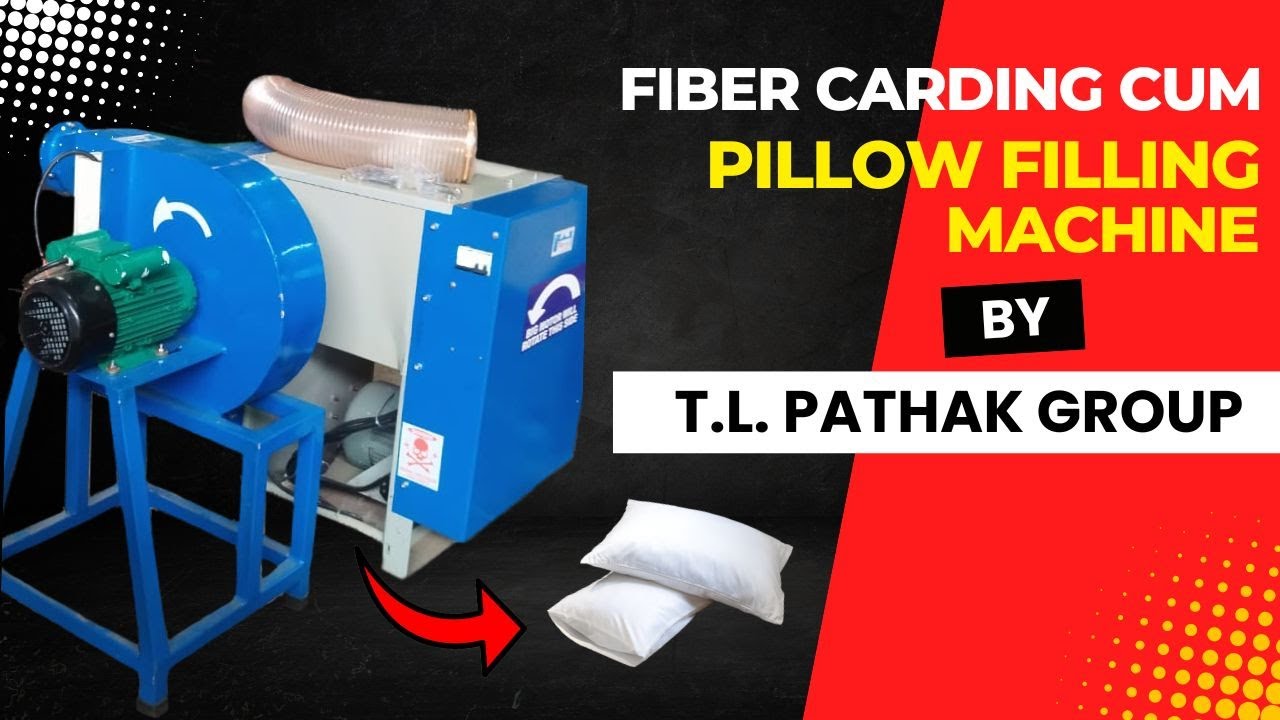 Fibre Carding Cum Pillow Filling Machine by TL PATHAK GROUP #pillowmaking #manufacturer #highquality