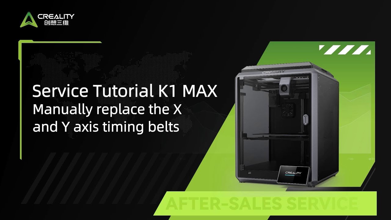 Service Tutorial K1 MAX Manually replace the X and y axis timing belts