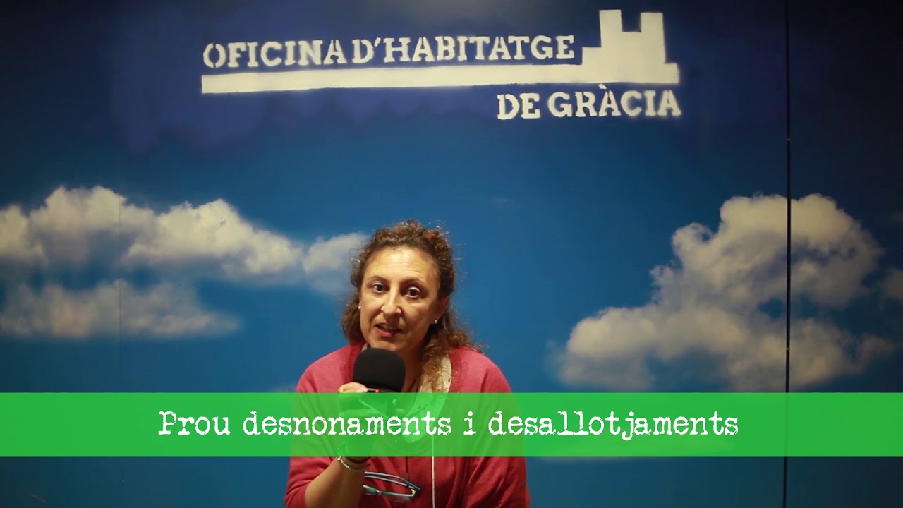 1. Prou desnonaments i desallotjaments