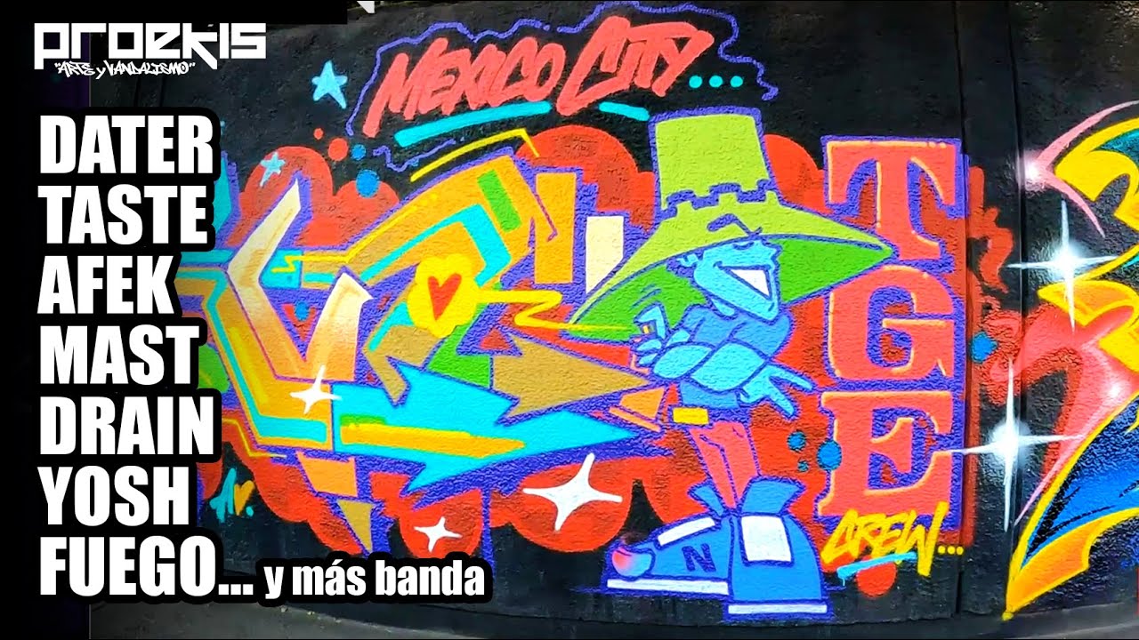 Muro x DATER, TASTE, MAST y más writers - Cdmx/2022 l Graffiti