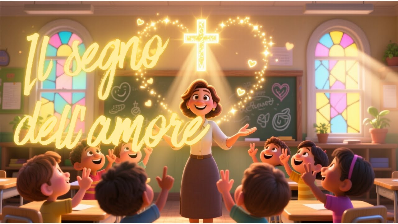 🎵 IL SEGNO DELL’AMORE ✝️ Il Segno della croce Canzone educativa per bambini che amano Gesù 🌈