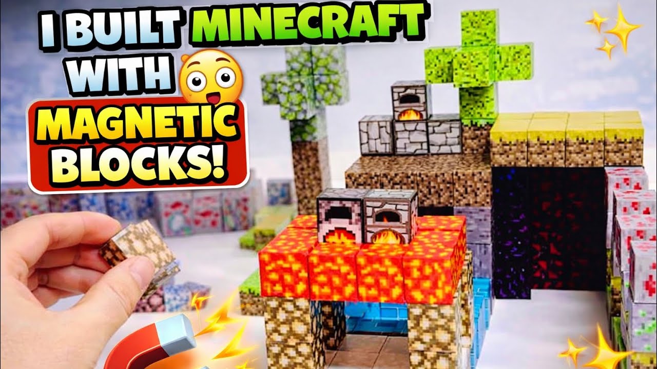 These Minecraft Magnetic Blocks Are TOO Satisfying 