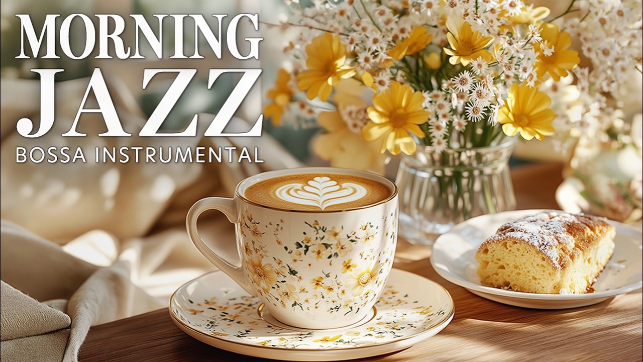 Morning Jazz & Cozy Bossa Instrumental ☕ Relaxing Coffee Shop Ambience for Warm Mornings