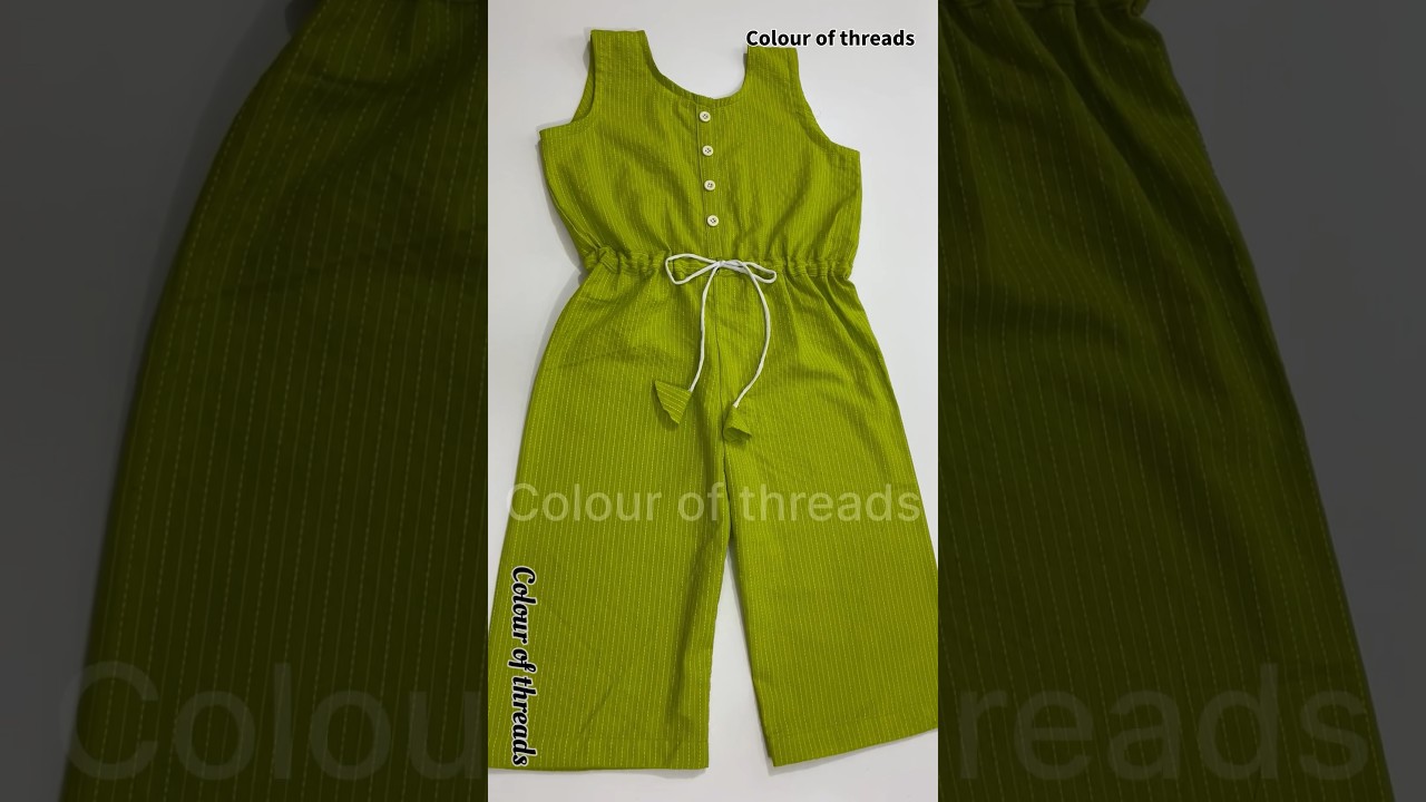 3 to 4 year baby jumpsuit (full video on YouTube channel) #shorts #jumpsuit #colourofthreads