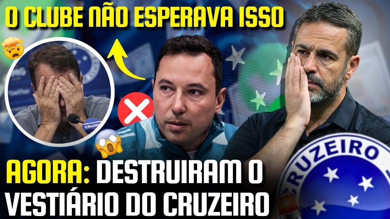 🔥 ATEN&Ccedil;&Atilde;O: VESTI&Aacute;RIO DO CRUZEIRO FERVE AP&Oacute;S VEXAME NO MINEIR&Atilde;O! DIRETORIA FOI HUMILHADA HOJE AO VIVO