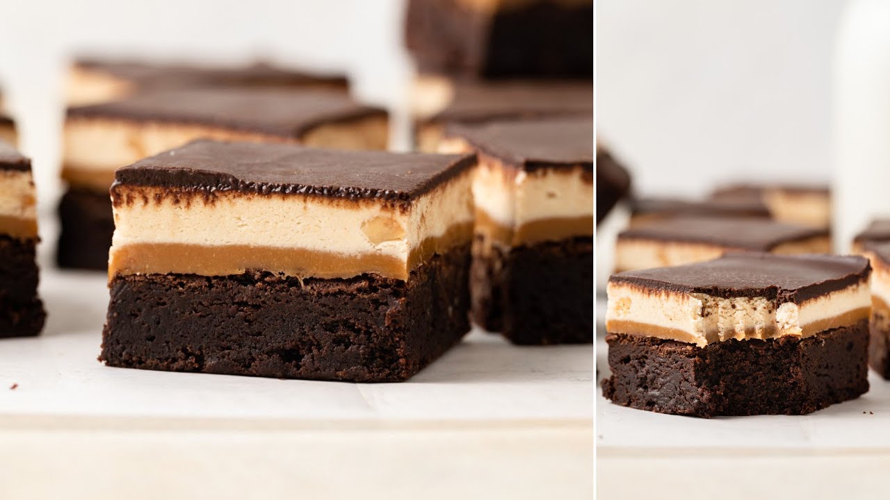 Decadent Snickers Brownies