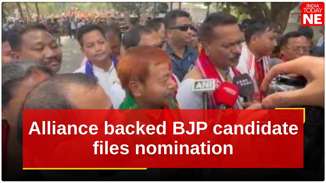Кандидат от партии BJP, поддерживаемый альянсом, Танкешвар Рабха подал заявку на участие в выбора...