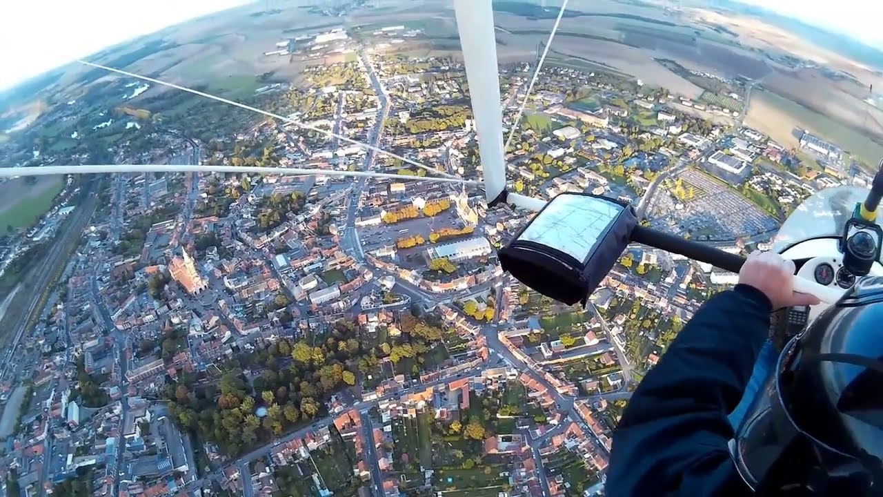 Albert, Somme - by microlight.