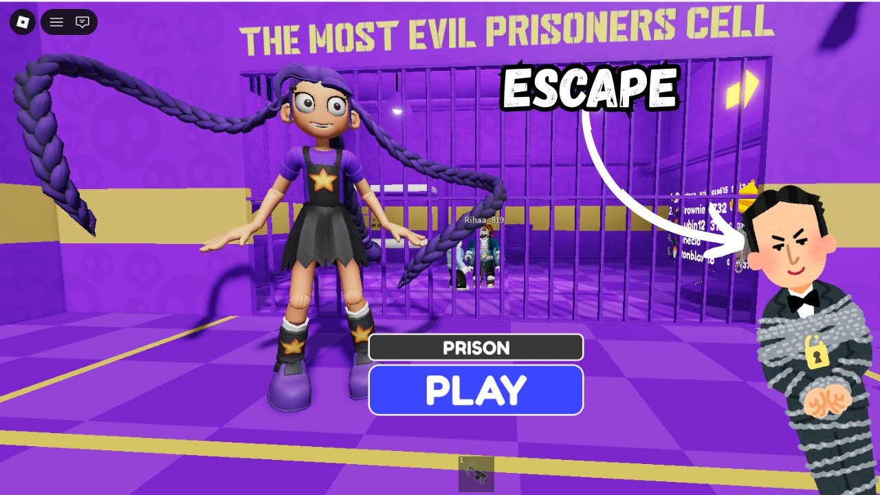 LILY LOVEBRAIDS PRISON RUN! (Obby) Roblox Obby Gameplay #roblox #scaryobby
