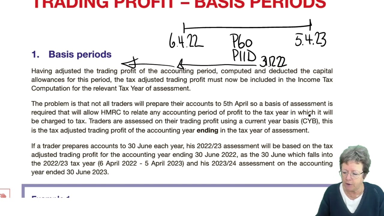Trading Profit – Basis Periods (part 1) - ACCA Taxation (FA 2022) TX-UK lectures