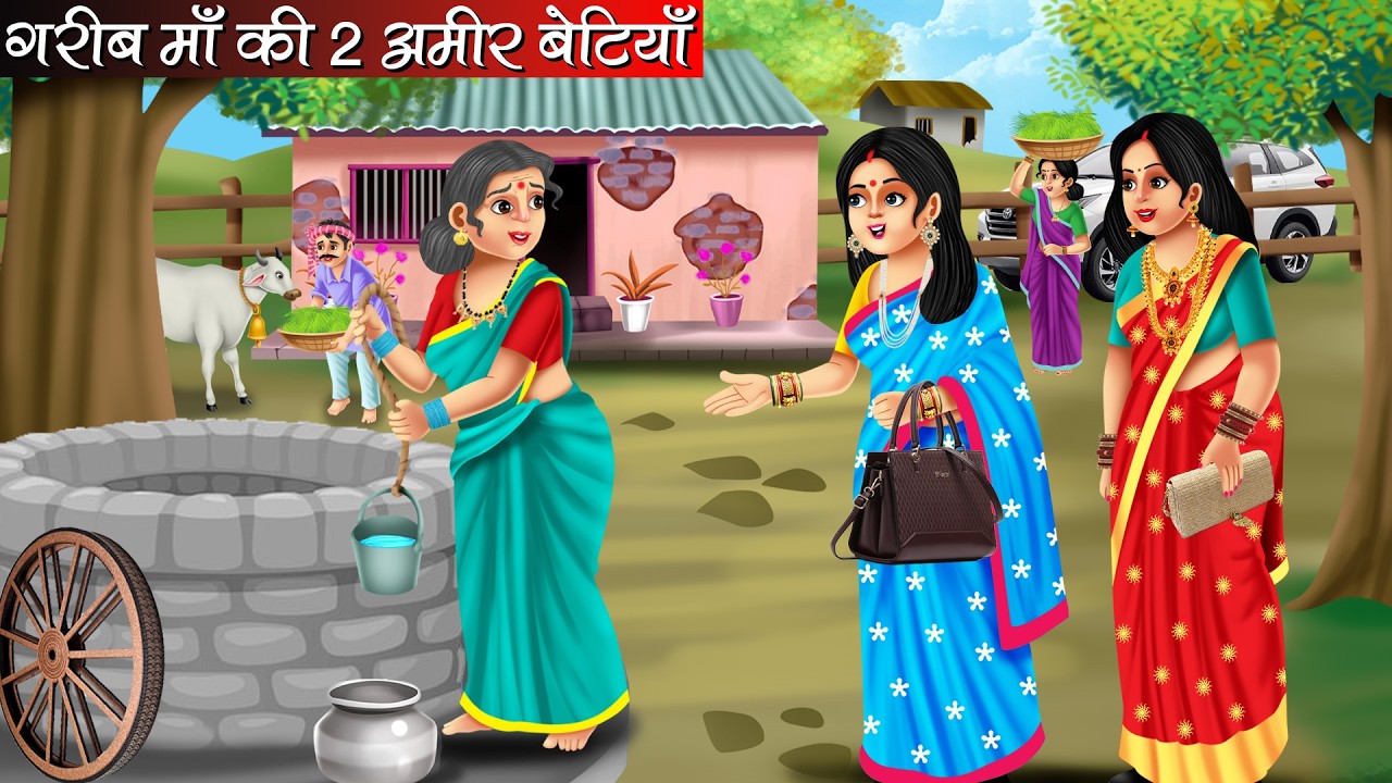 गरीब माँ की दो अमीर बेटी | Hindi Kahani | Moral Stories | Bedtime Stories | Cartoon Video