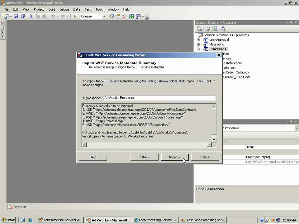 Consuming a WCF Service Using a BizTalk Server 2009 Orchestration