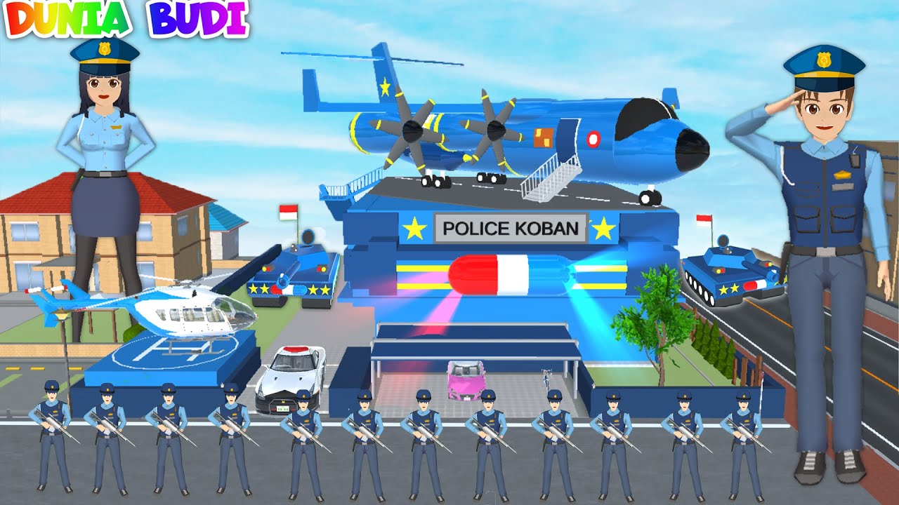 Rumah Yuta Mio Jadi Markas Polisi Bertingkat 😱 Yuta Mio Jadi Polisi Supir Pesawat & Tank Tempur