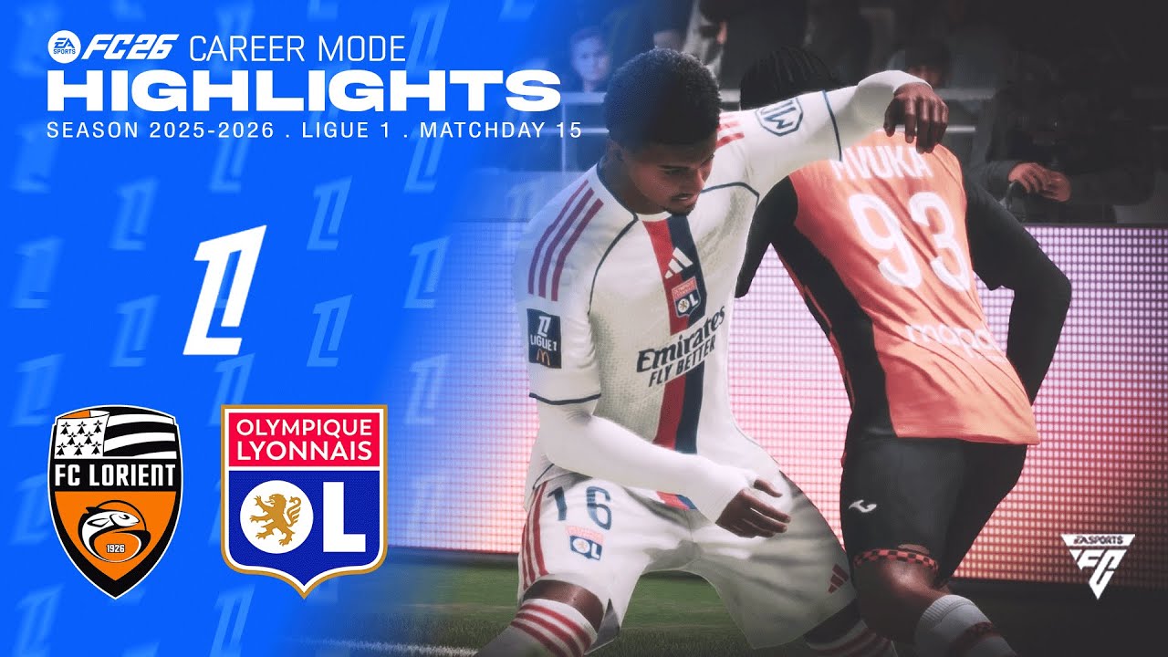 HIGHLIGHTS FC LORIENT - OLYMPIQUE LYON | FC26 CAREER MODE | S1 | PS5 GAMEPLAY