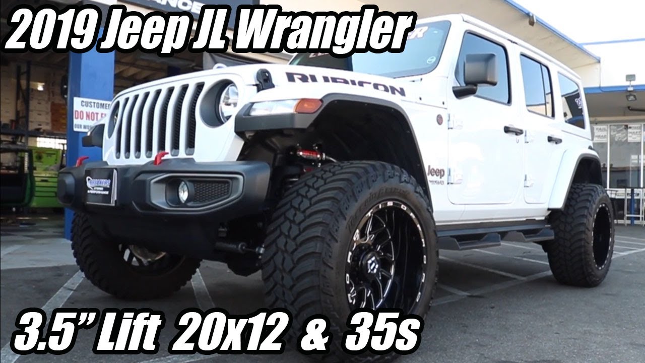 3.5IN JEEP SUSPENSION LIFT KIT | CONTROL ARM DROP (18-20 WRANGLER JL) Rough Country 20x12, 35
