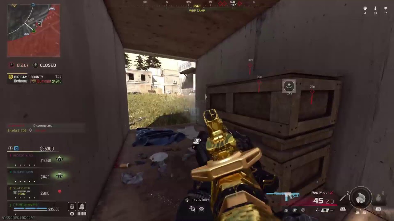 Playing warzone trying to get a few duds