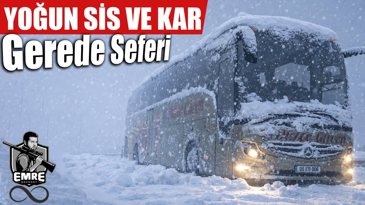 ETS 2 | SİSLİ VE YOĞUN KAR YAĞIŞLI HAVADA ANKARA ! GEREDE ARASI YOLCULUK !   @Emre Bozkurt Anısına.