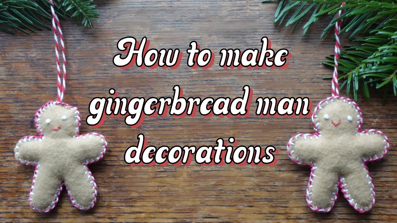 How to sew gingerbread decorations #craftideas #crafts #christmascrafts #gingerbreadman #artandcraft