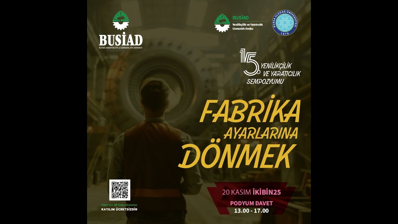 Вступительные речи на симпозиуме по инновациям и креативности BUSİAD 15