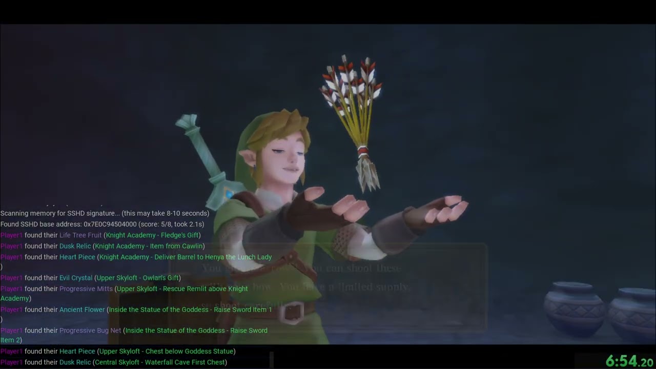 The Legend of Zelda; Skyward Sword HD Archipelago Randomizer - Test Run #1