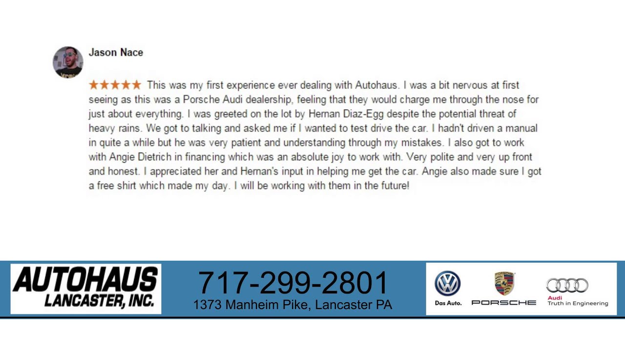 Autohaus Lancaster, Inc - REVIEWS - Lancaster PA Car Dealers