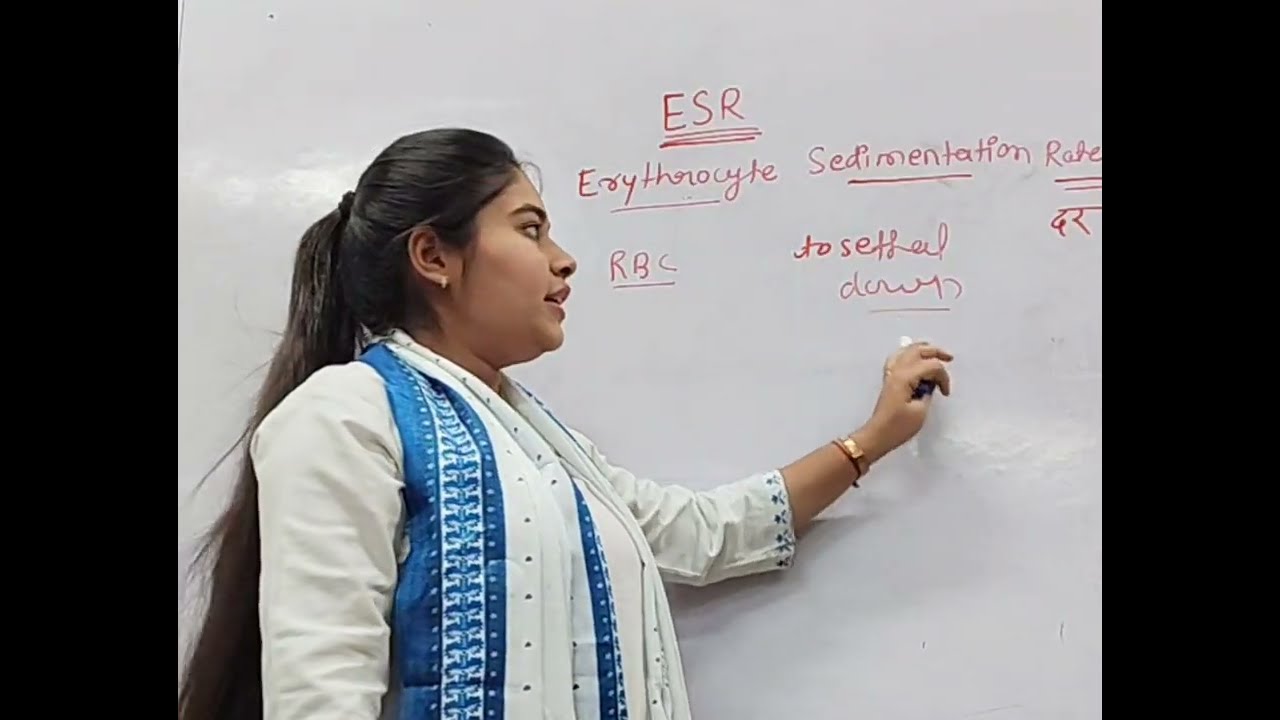 ESR Erythrocyte sedimentation rate|| introduction in hindi,easy explanation