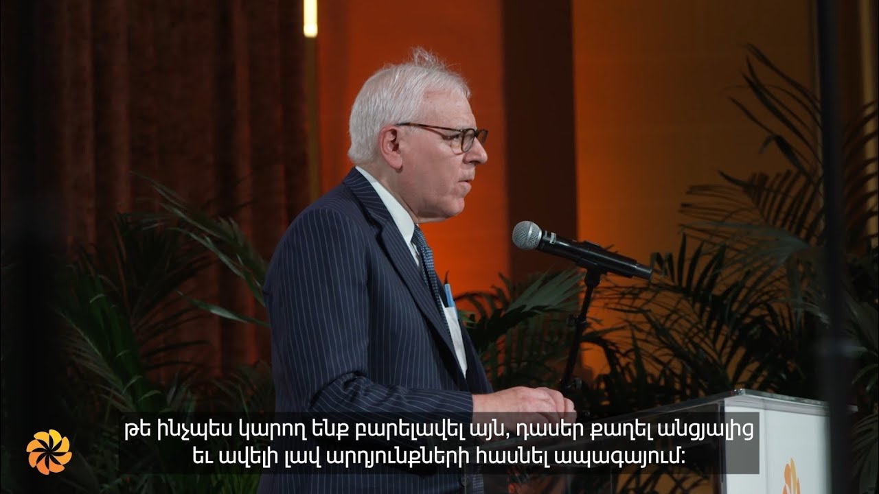 Դեյվիդ Ռուբենսթայնի ելույթը 2025 թ․ «Ավրորա» մրցանակի շնորհման արարողության ժամանակ