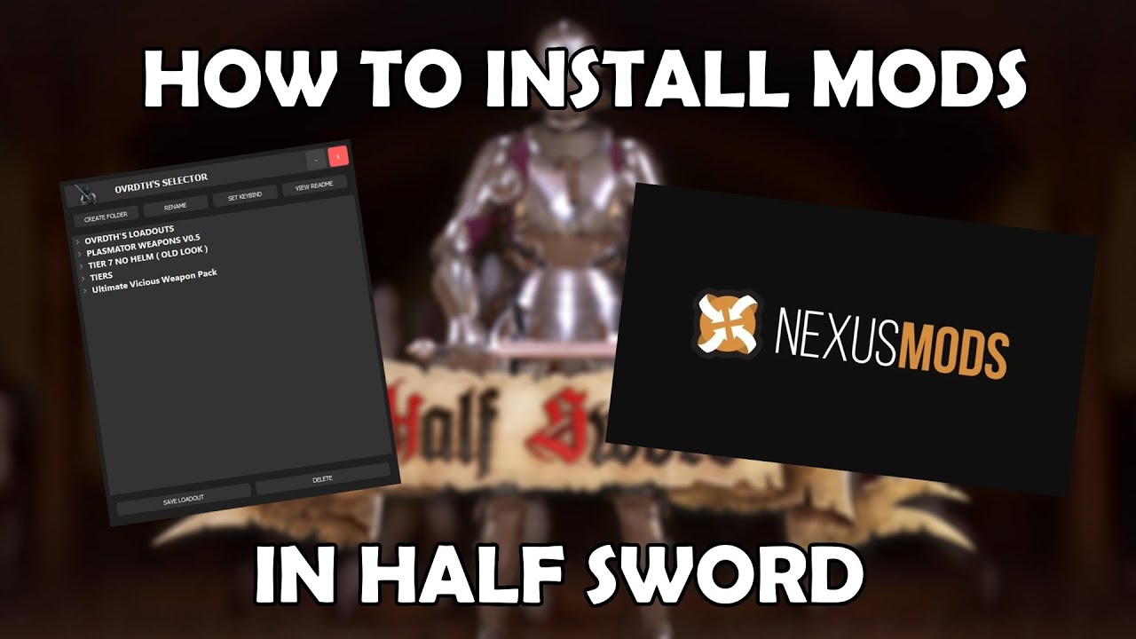 Как установить моды в Half Sword (ЛЕГКО)