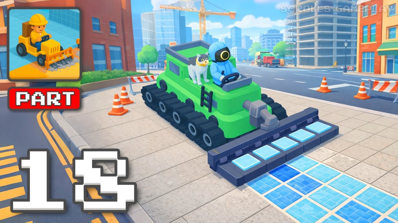 Tile Stamper - Gameplay Walkthrough Part 18 - Fast Taps Clean Floors (iOS, Android)