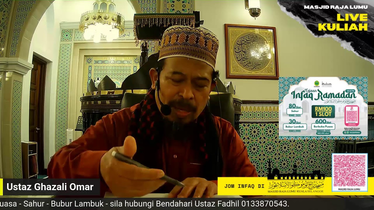 {{LIVE}} Kuliah Maghrib Ramadan - Masjid Raja Lumu Kuala Selangor