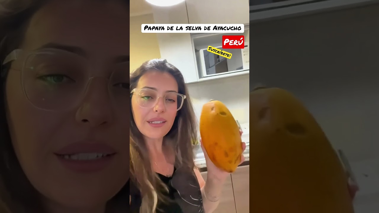 Prob&eacute; esta papaya en Per&uacute;&hellip; y no esperaba que fuera TAN dulce 😳🇵🇪