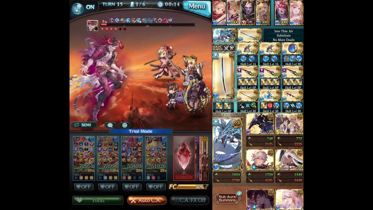 [Granblue Fantasy] Belial Solo Water Magna Kengo w/ Haaselia FLB / [グラブル] ベリアルHLソロ 水マグナ剣豪 ハーゼリーラ最終