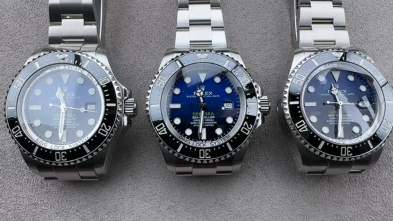 Review of All 3 Rolex Deepsea Sea-Dweller Generations - Rolex Certified Pre-Owned Comparison