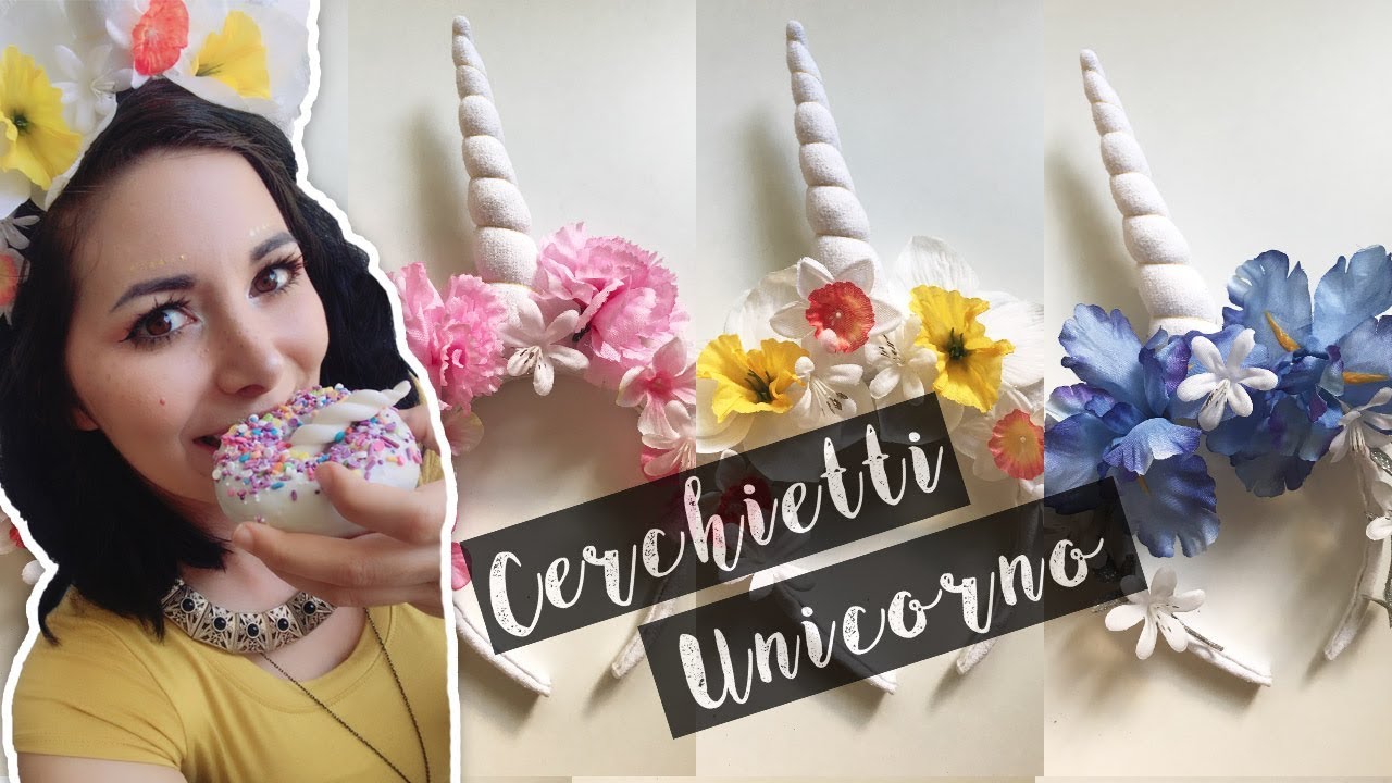 COME FARE CERCHIETTI UNICORNO 🦄  FESTA DELL'UNICORNO