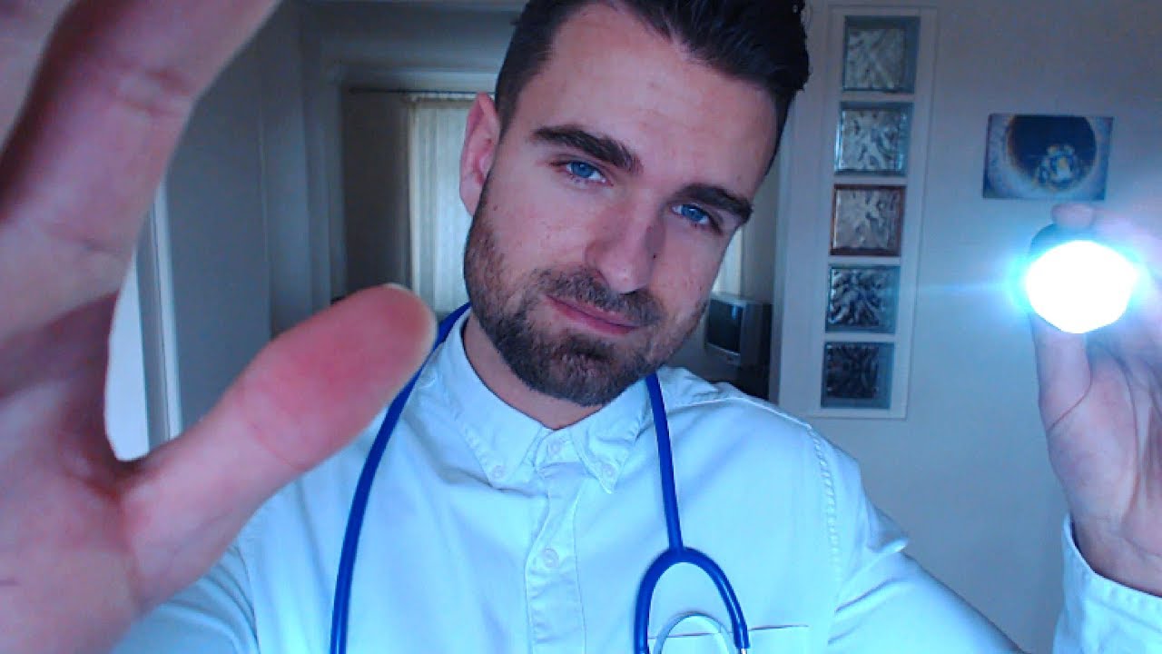 ASMR Doctor Check Up (Eyes, Face & Head)