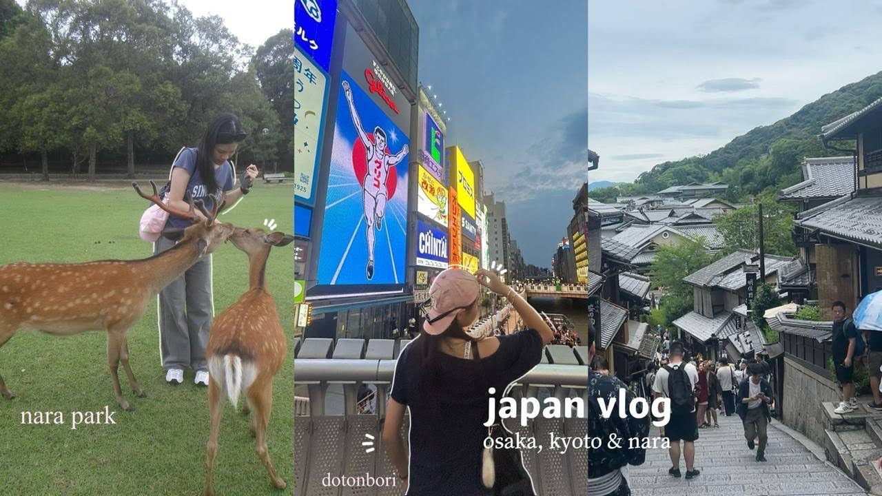 JAPAN VLOG🍙: lots of shopping, rainy days, a lot of eating, dotonbori, nara park, uji, kyoto