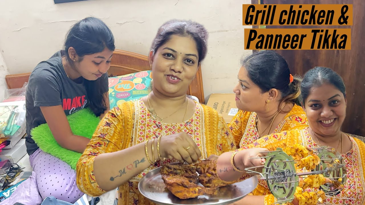 Grill Chicken & பன்னீர் tikka taste ah செஞ்ச babyma 🔥😋 Mama with Babyma